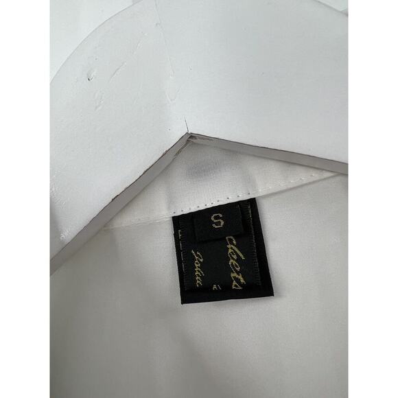 Jackets Galore Vintage Jacket Womens Small Black White Sheer Striped Zebra Zip - Picture 9 of 16